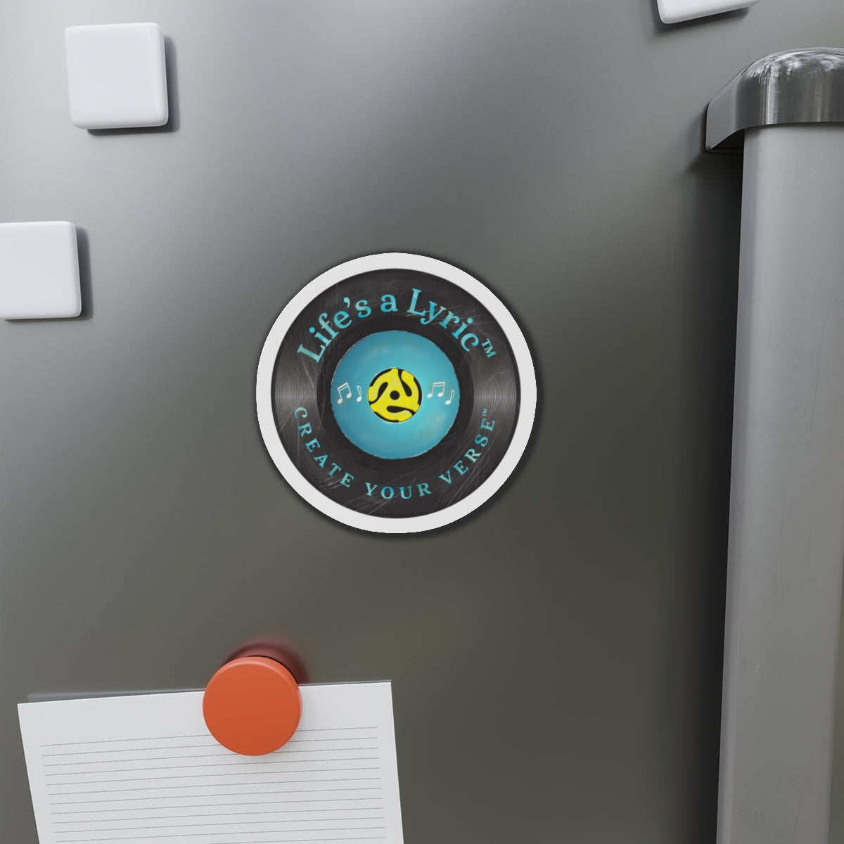 Life’s a Lyric™ - Distressed Die-Cut Magnet - Life's a Lyric - Create Your Verse