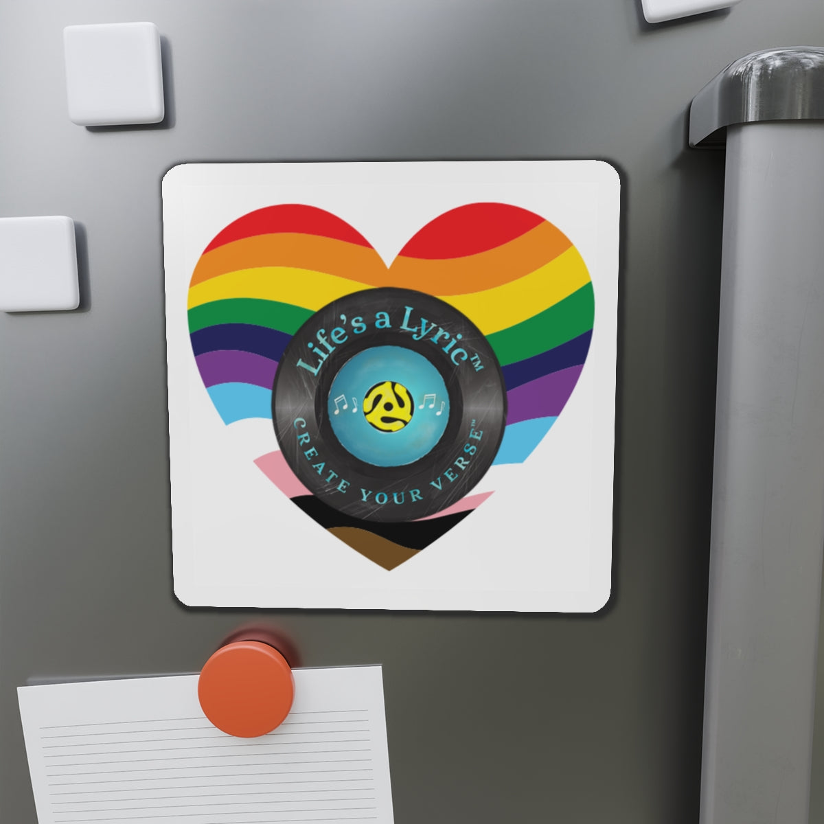 Life’s a Lyric™ Create Your Verse™ Colorful Heart-Shaped Die-Cut Magnet