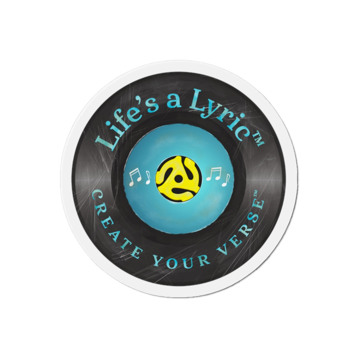 Life’s a Lyric™ - Distressed Die-Cut Magnet - Life's a Lyric - Create Your Verse