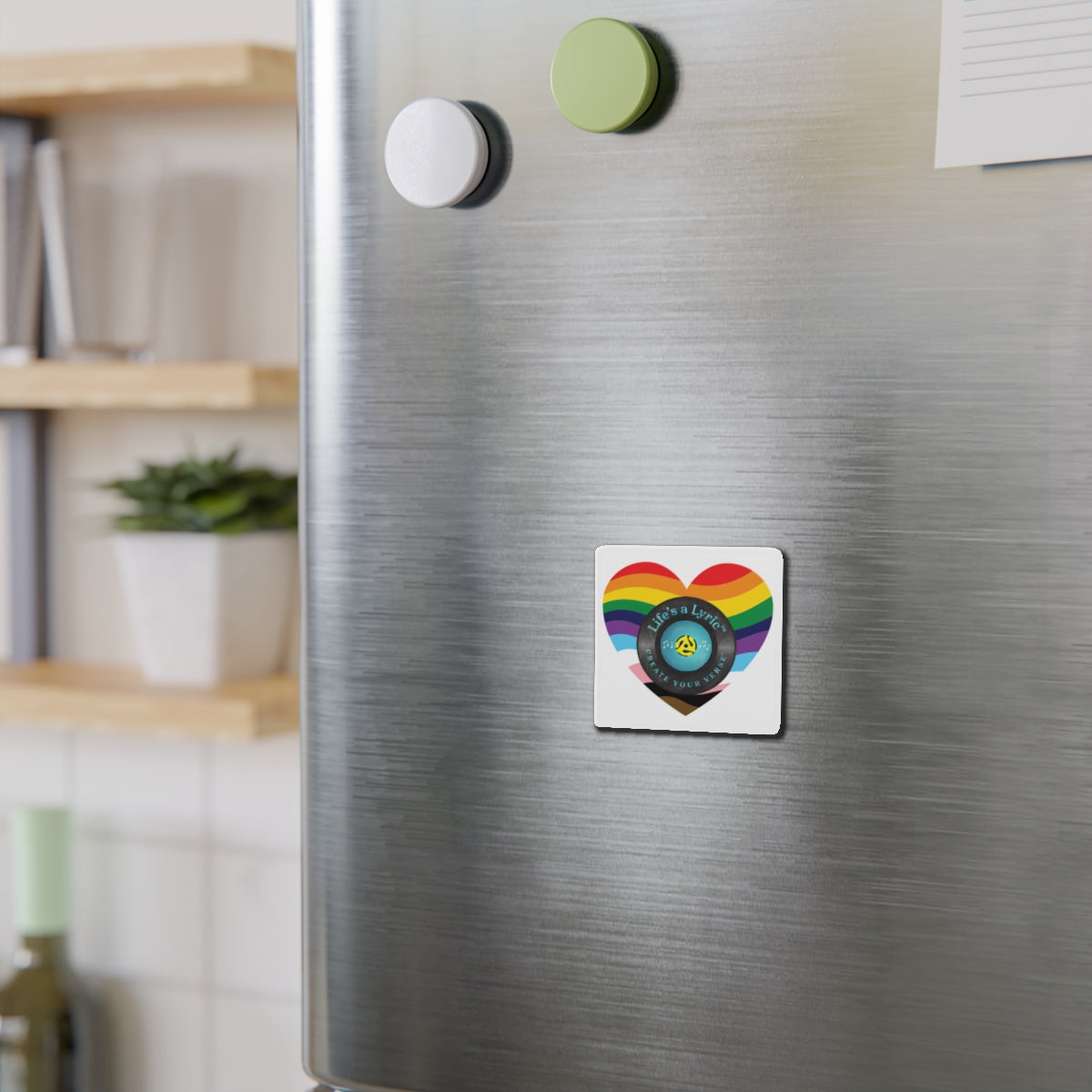 Life’s a Lyric™ Create Your Verse™ Colorful Heart-Shaped Die-Cut Magnet