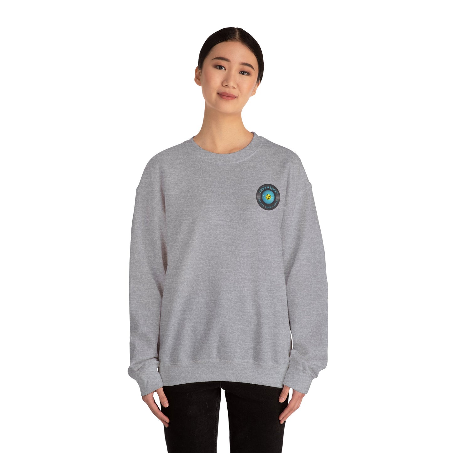 Life's a Lyric Crewneck Sweatshirt - Unisex Heavy Blend™
