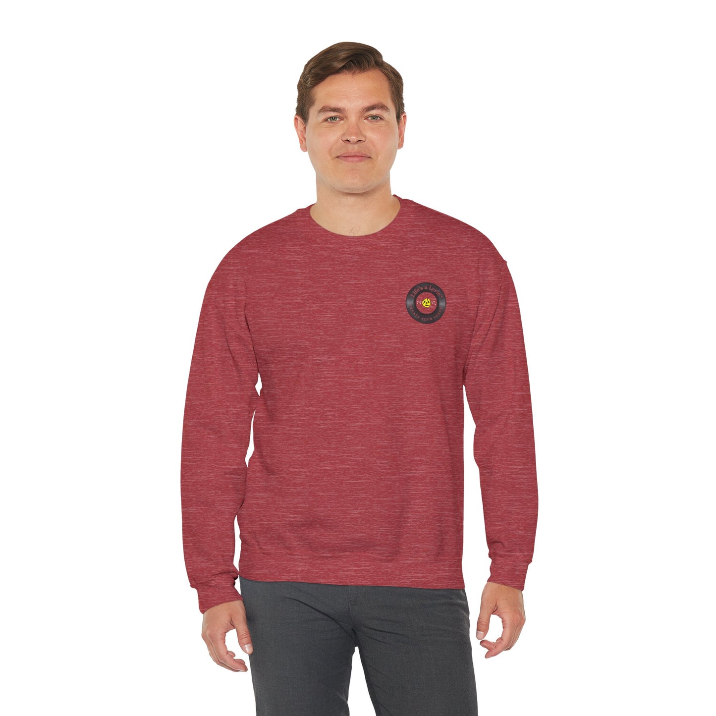 Life's a Lyric Crewneck Sweatshirt - Unisex Heavy Blend™