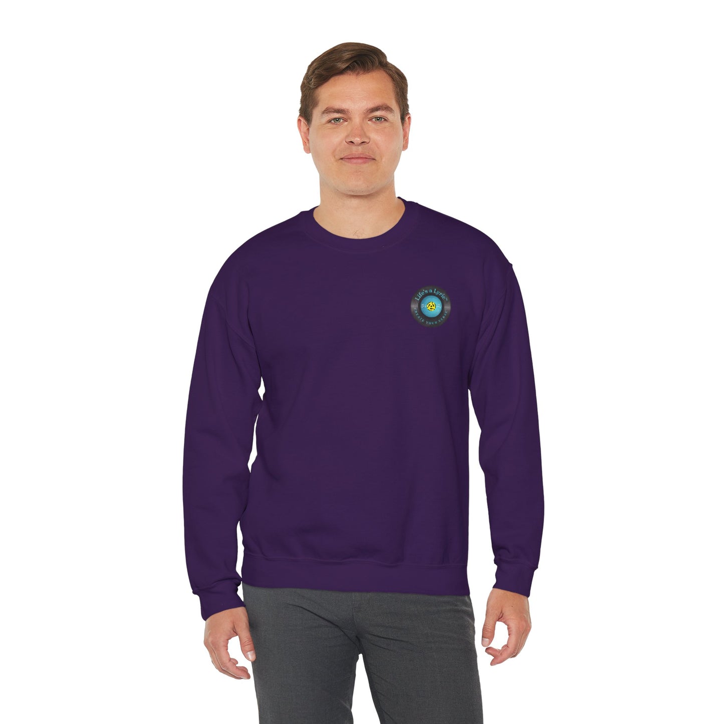 Life's a Lyric Crewneck Sweatshirt - Unisex Heavy Blend™
