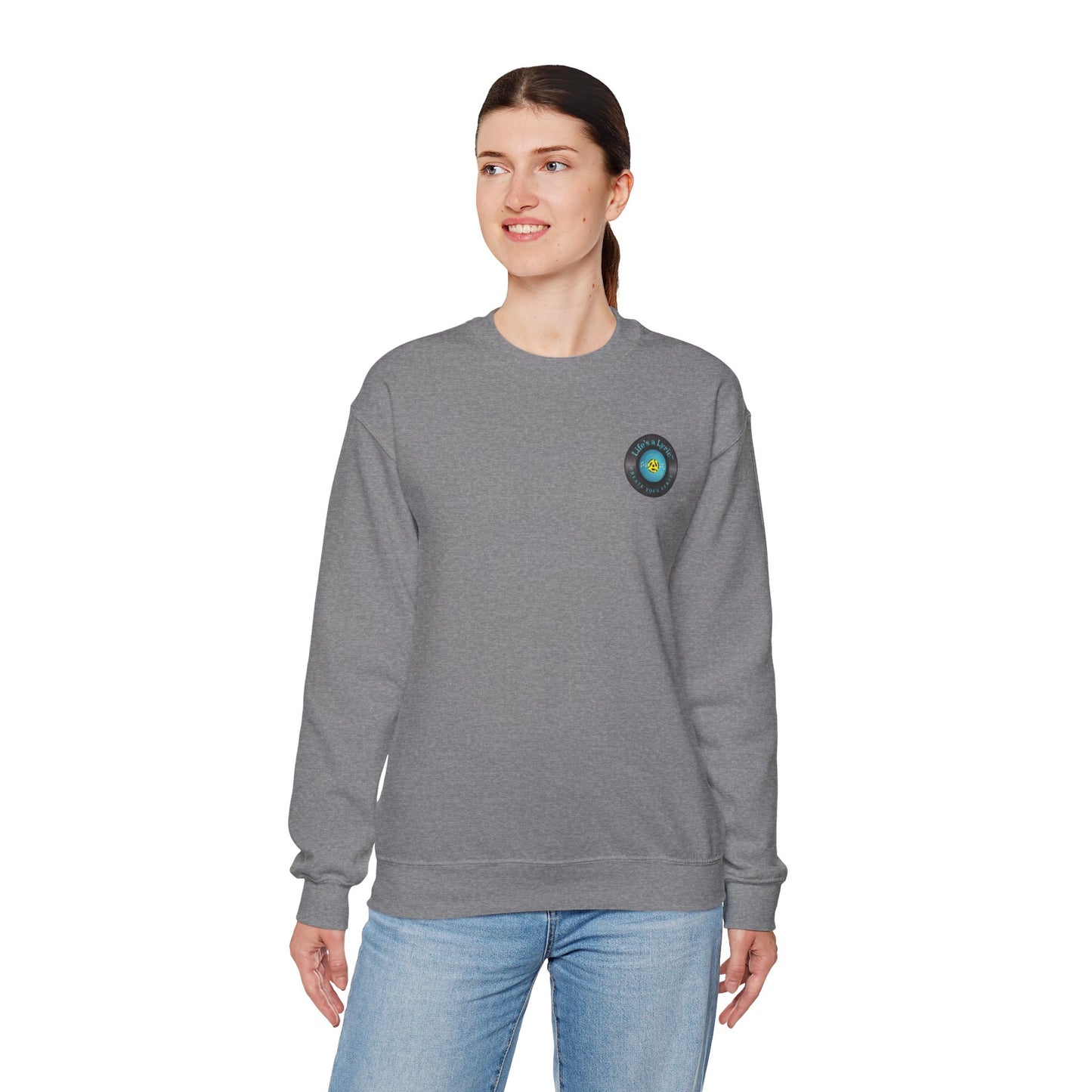 Life's a Lyric Crewneck Sweatshirt - Unisex Heavy Blend™