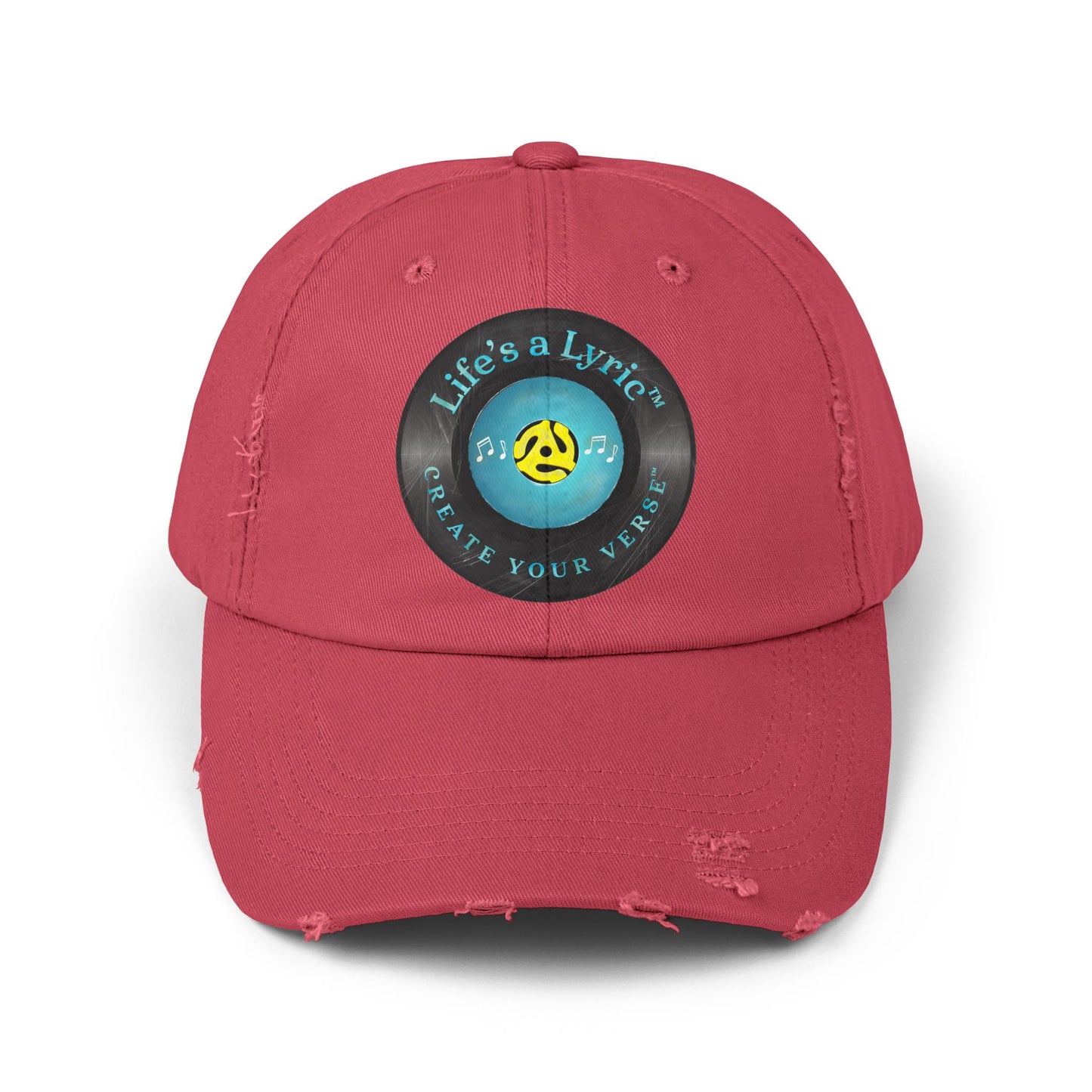 Life’s a Lyric™ Create Your Verse™ Unisex Distressed Cap