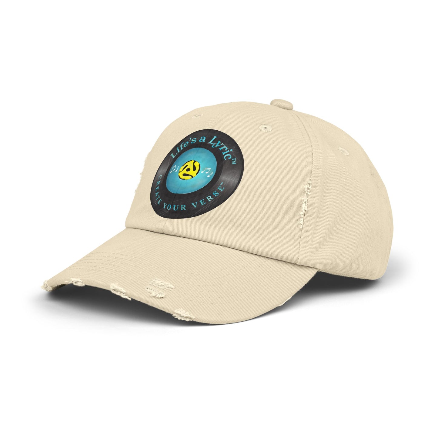 Life’s a Lyric™ Create Your Verse™ Unisex Distressed Cap