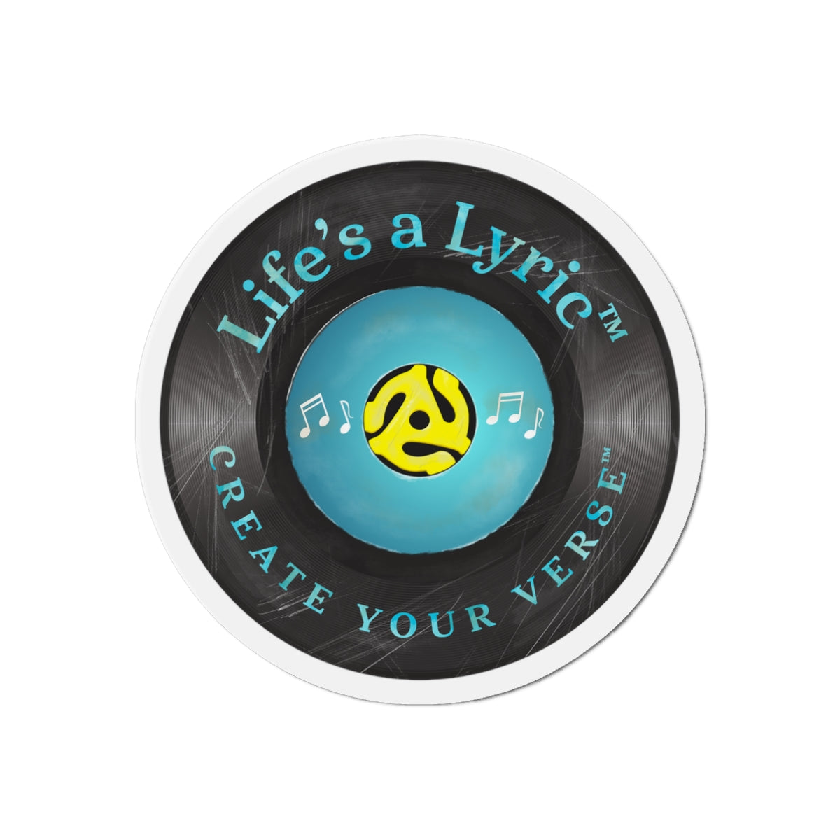 Life’s a Lyric™ - Distressed Die-Cut Magnet - Life's a Lyric - Create Your Verse
