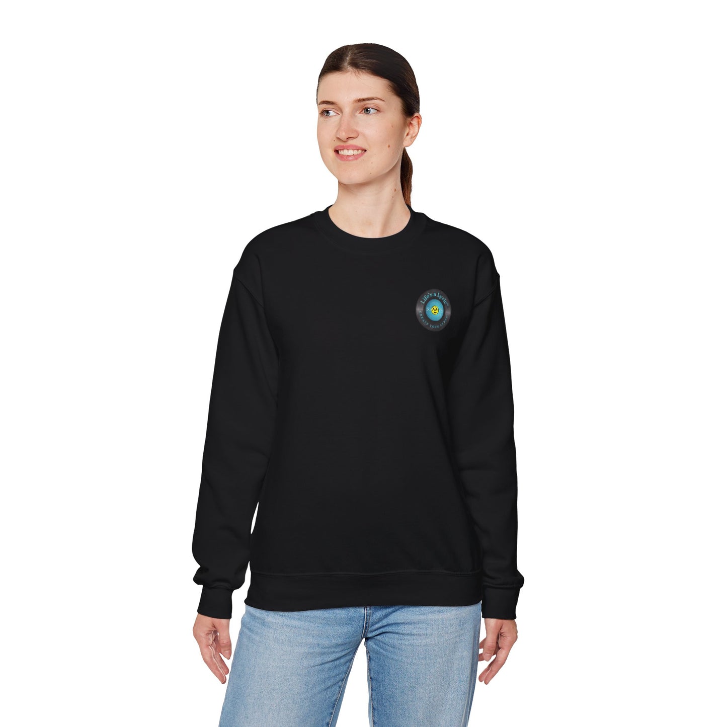 Life's a Lyric Crewneck Sweatshirt - Unisex Heavy Blend™