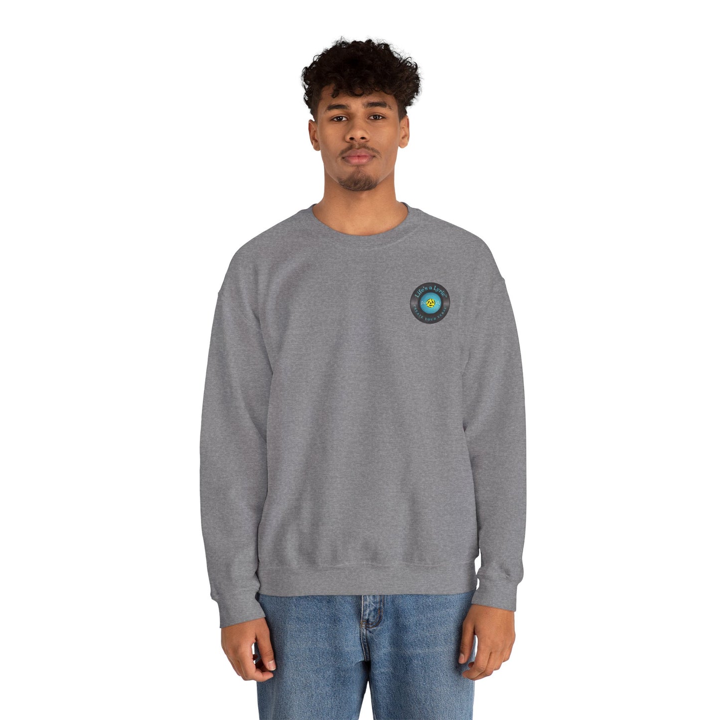 Life's a Lyric Crewneck Sweatshirt - Unisex Heavy Blend™