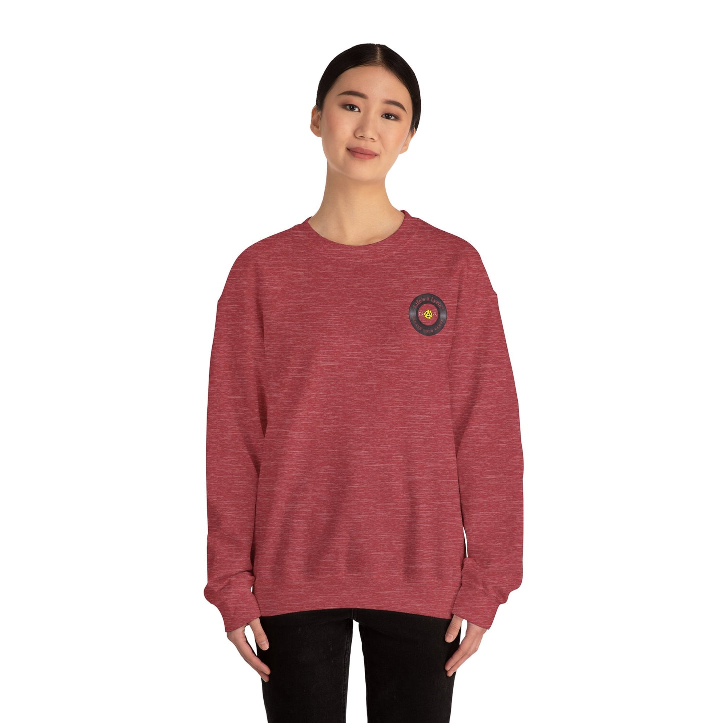 Life's a Lyric Crewneck Sweatshirt - Unisex Heavy Blend™