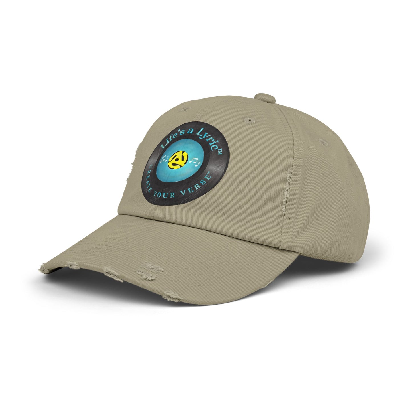 Life’s a Lyric™ Create Your Verse™ Unisex Distressed Cap