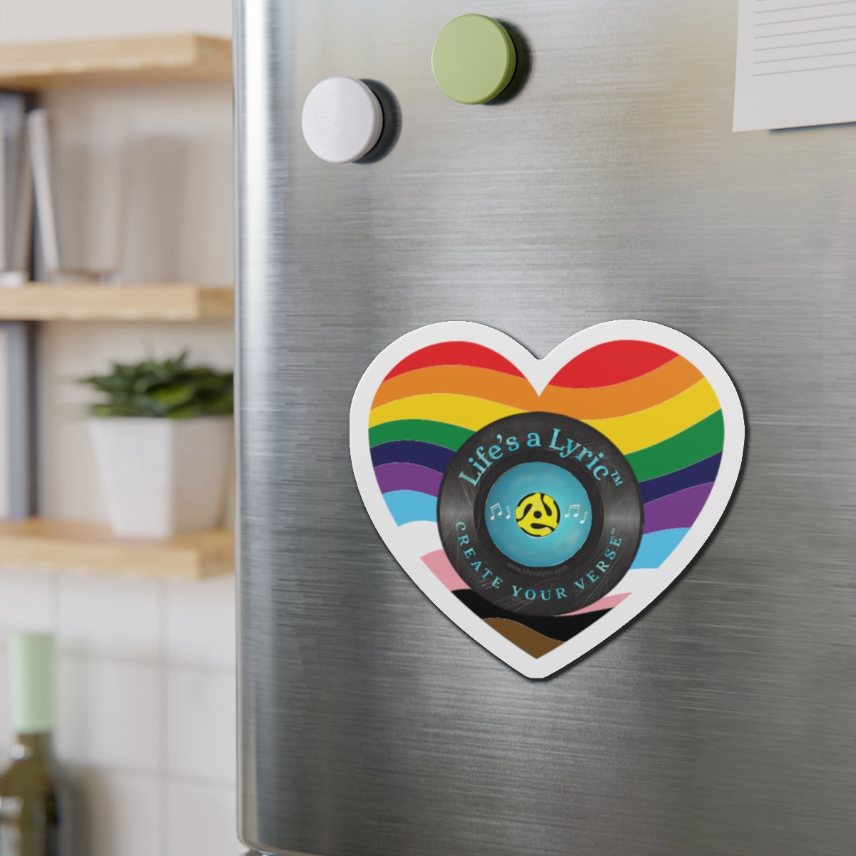 Life’s a Lyric™ Create Your Verse™ Colorful Heart-Shaped Die-Cut Magnet