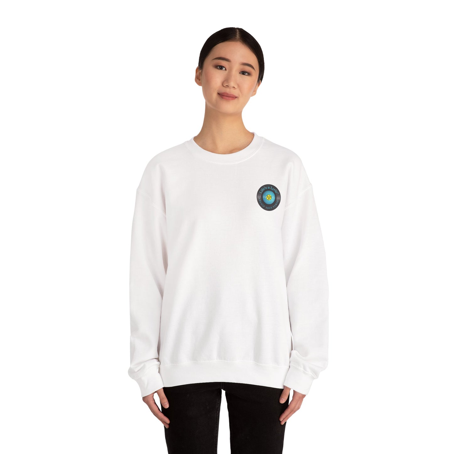 Life's a Lyric Crewneck Sweatshirt - Unisex Heavy Blend™