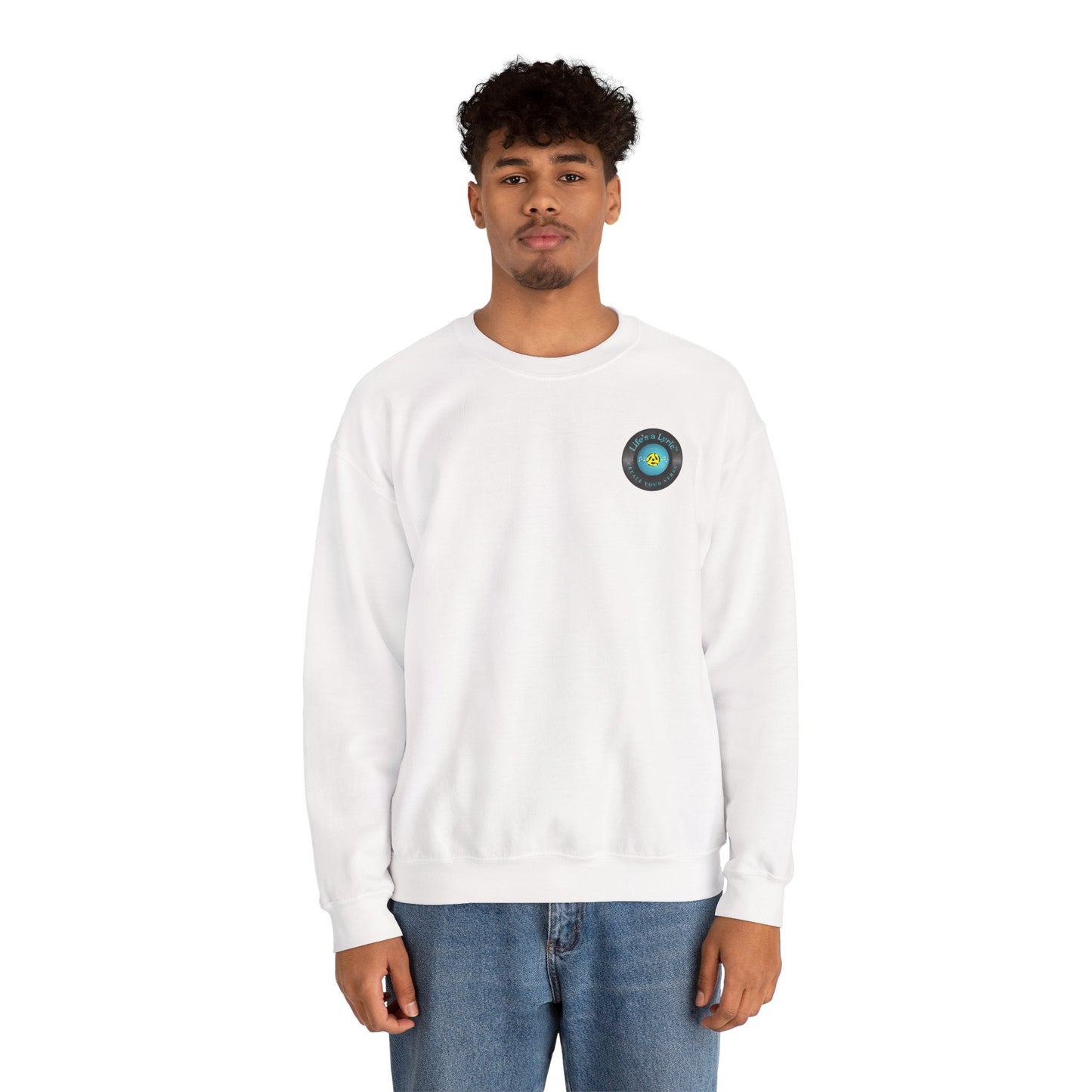 Life's a Lyric Crewneck Sweatshirt - Unisex Heavy Blend™