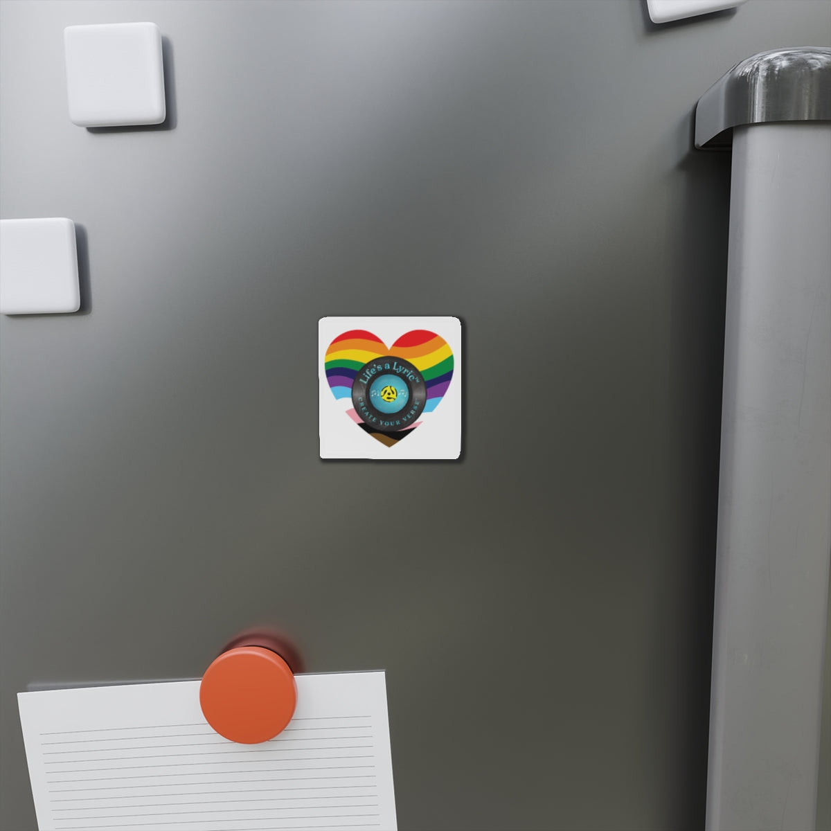 Life’s a Lyric™ Create Your Verse™ Colorful Heart-Shaped Die-Cut Magnet
