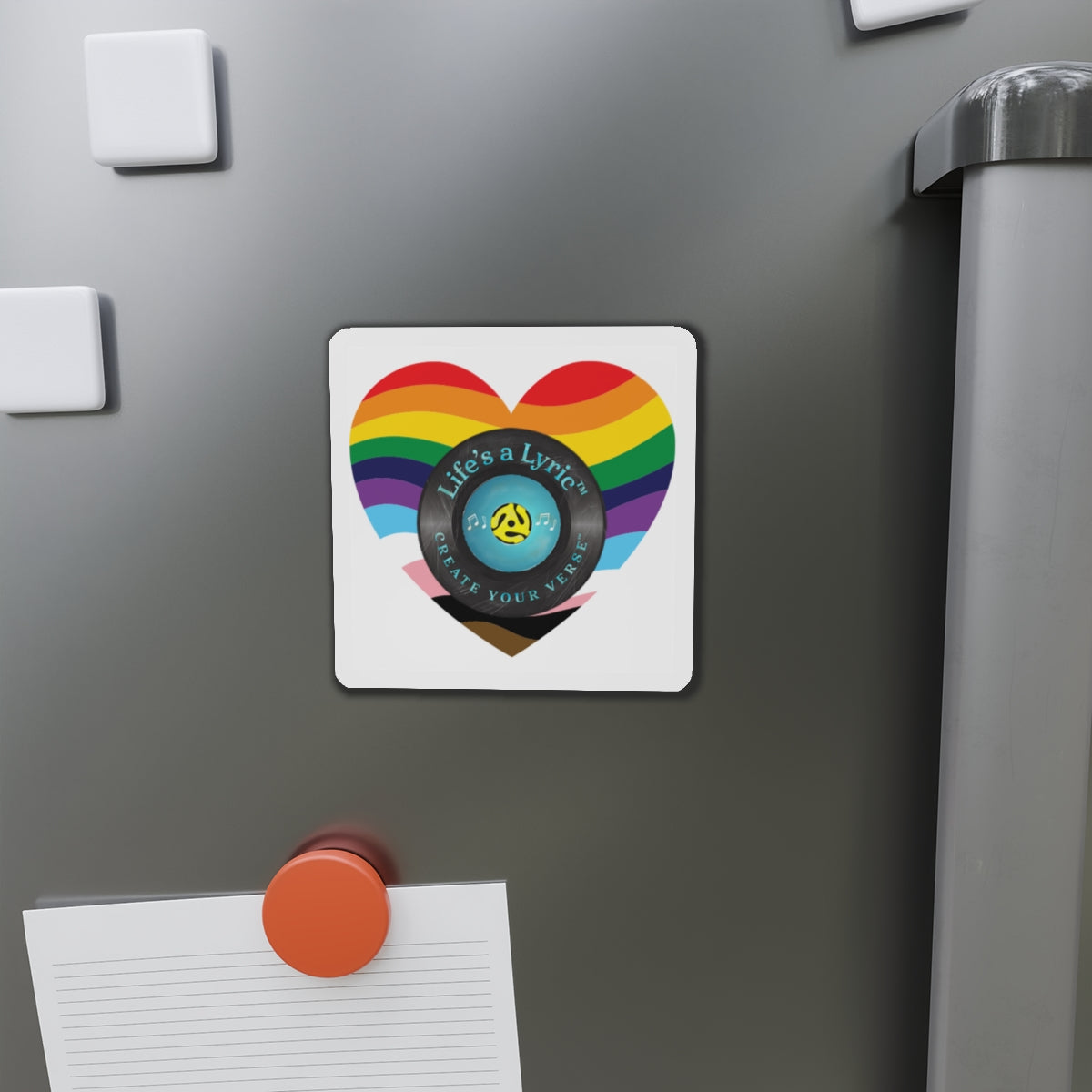 Life’s a Lyric™ Create Your Verse™ Colorful Heart-Shaped Die-Cut Magnet