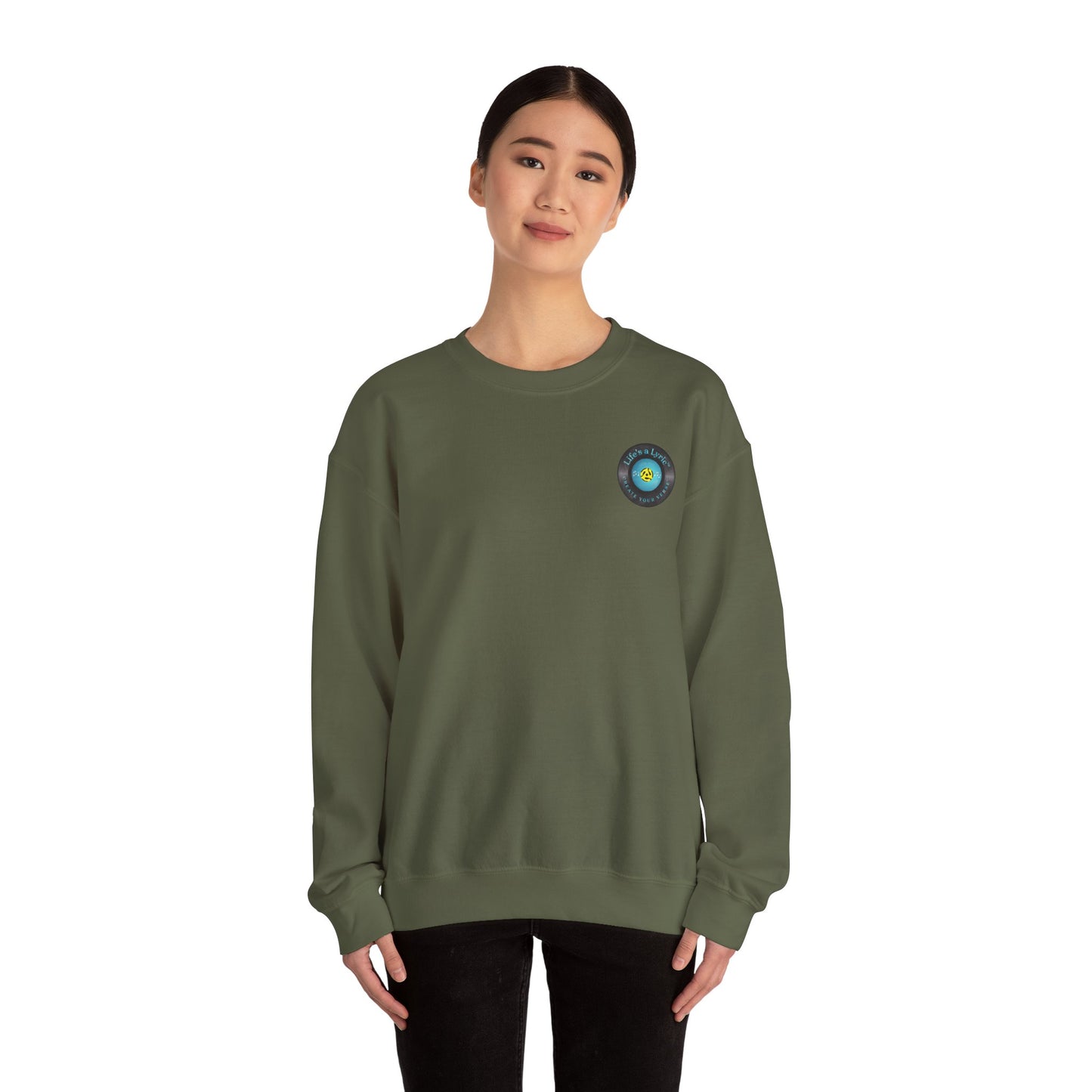 Life's a Lyric Crewneck Sweatshirt - Unisex Heavy Blend™
