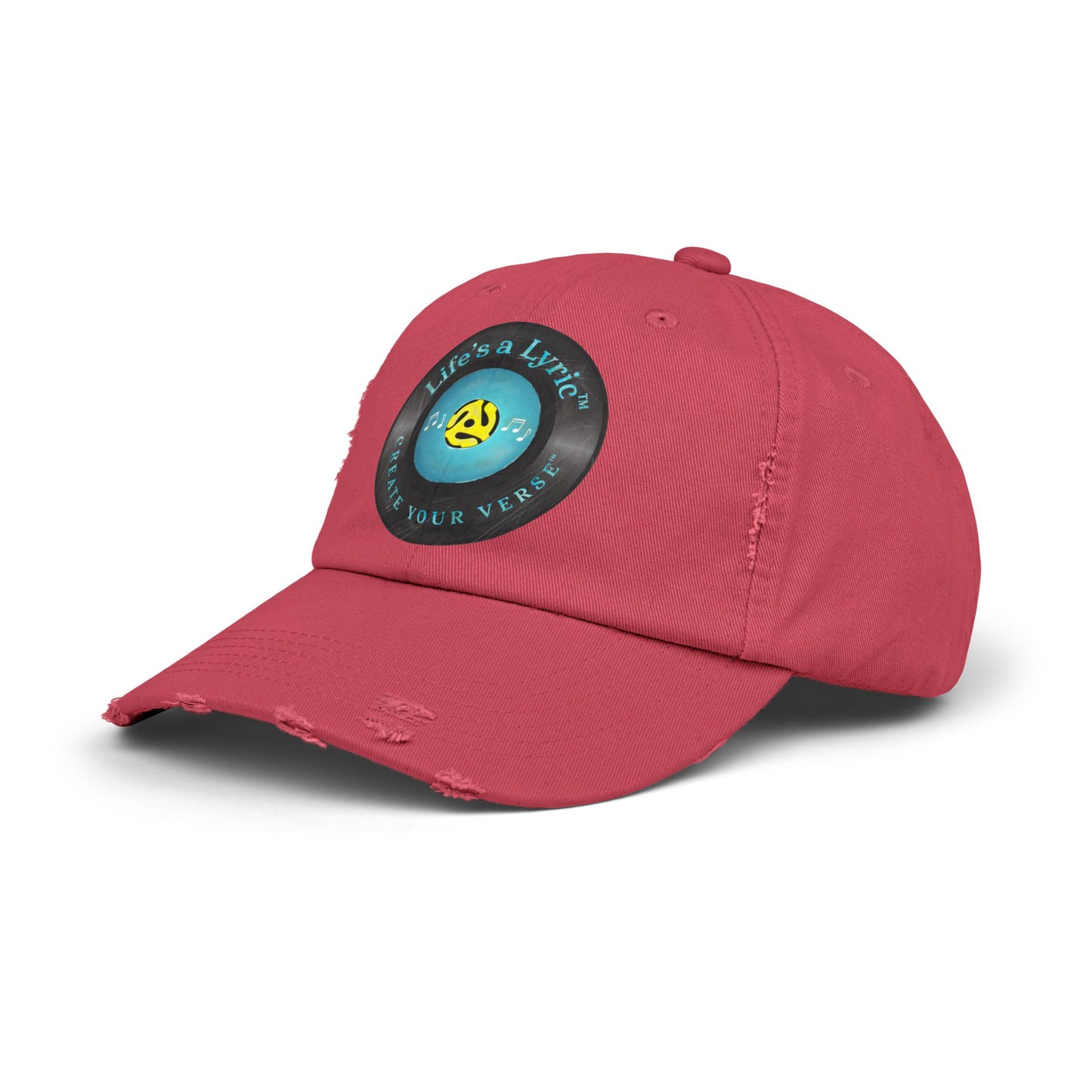 Life’s a Lyric™ Create Your Verse™ Unisex Distressed Cap
