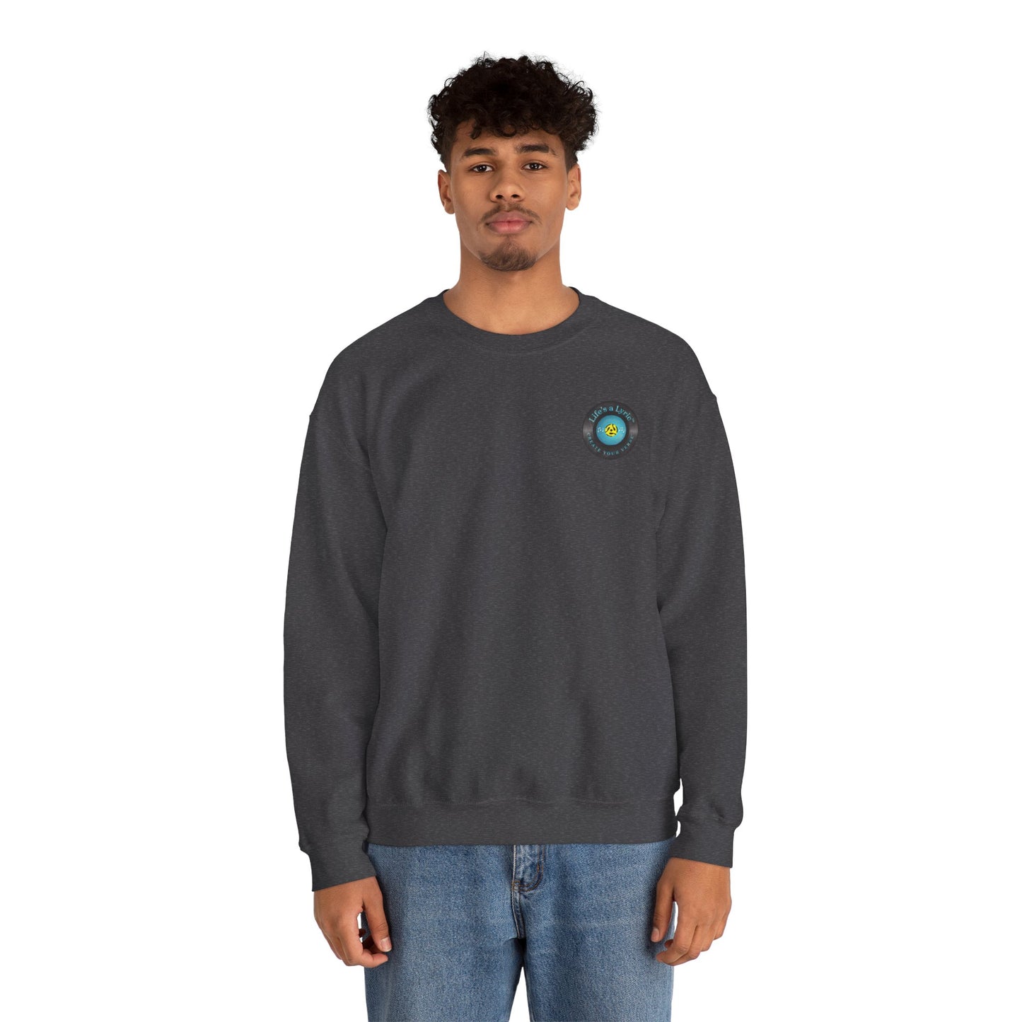 Life's a Lyric Crewneck Sweatshirt - Unisex Heavy Blend™