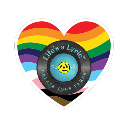 Life’s a Lyric™ Create Your Verse™ Heart-Shaped Kiss-Cut Stickers