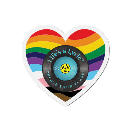 Life’s a Lyric™ Create Your Verse™ Colorful Heart-Shaped Die-Cut Magnet