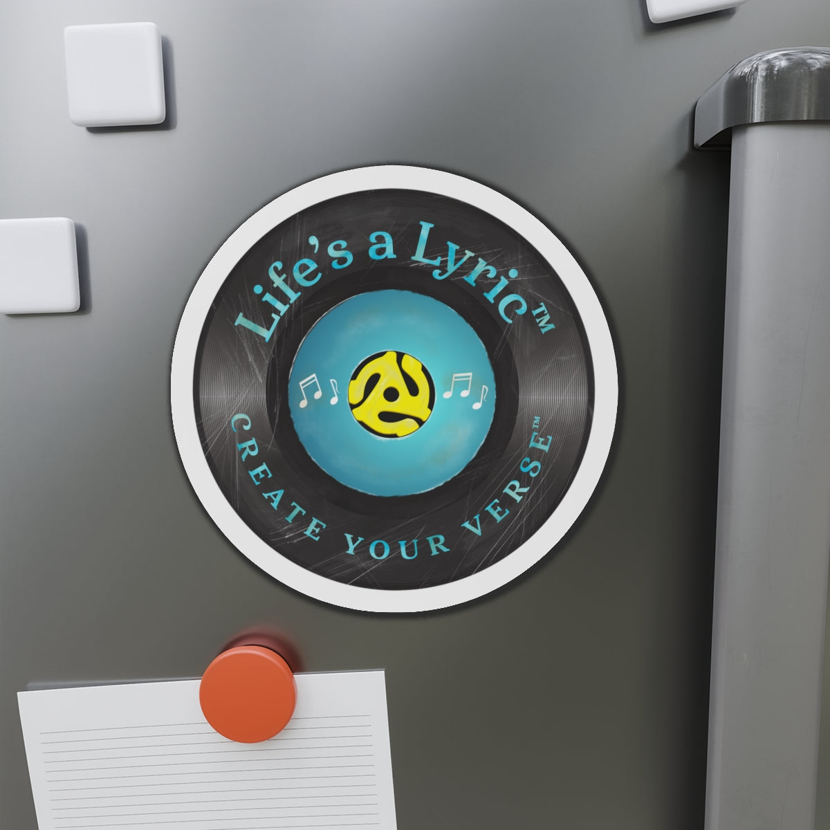 Life’s a Lyric™ - Distressed Die-Cut Magnet - Life's a Lyric - Create Your Verse