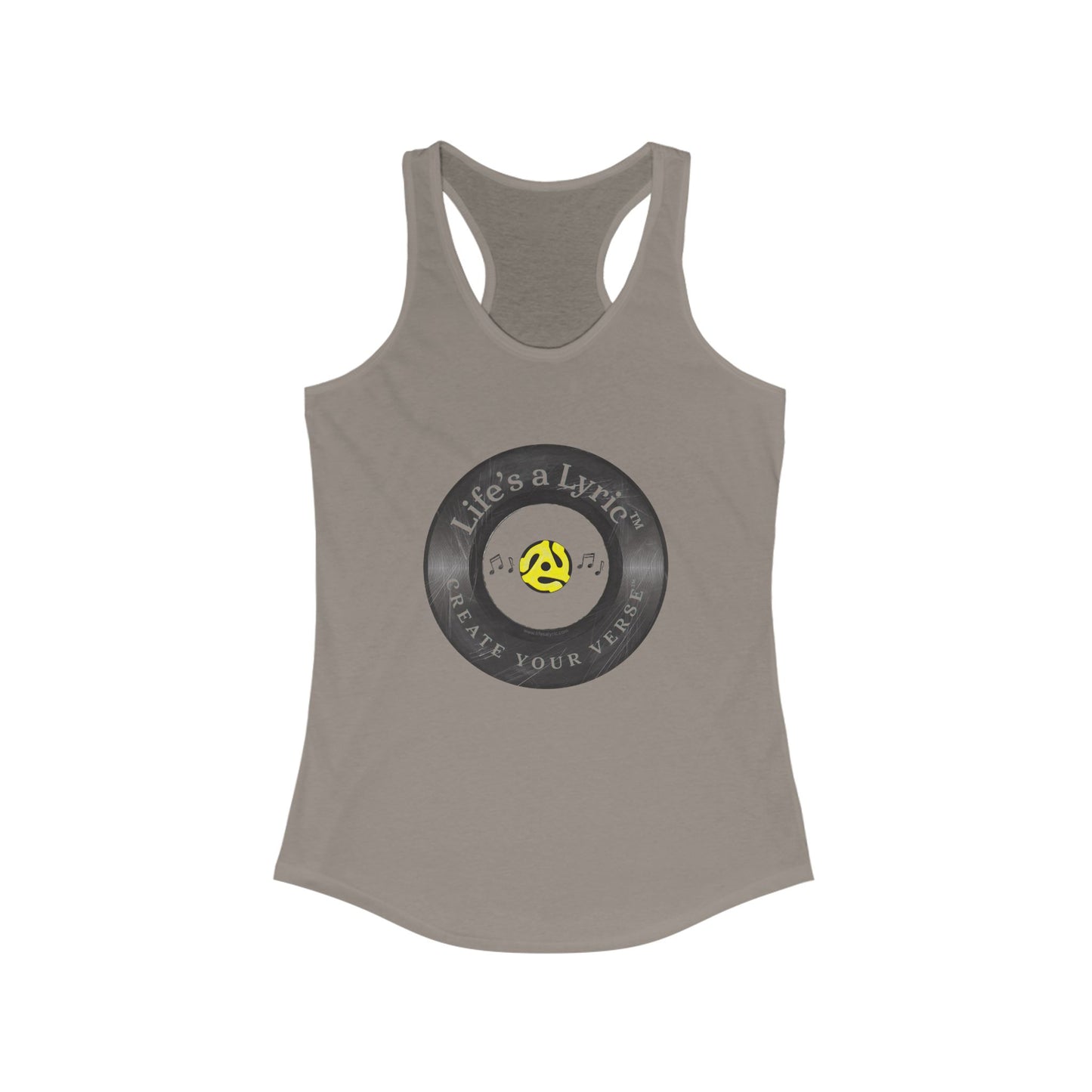 Life’s a Lyric™ Create Your Verse™ Women's Ideal Racerback Tank