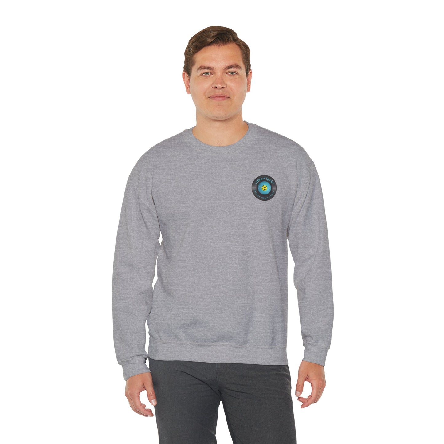 Life's a Lyric Crewneck Sweatshirt - Unisex Heavy Blend™