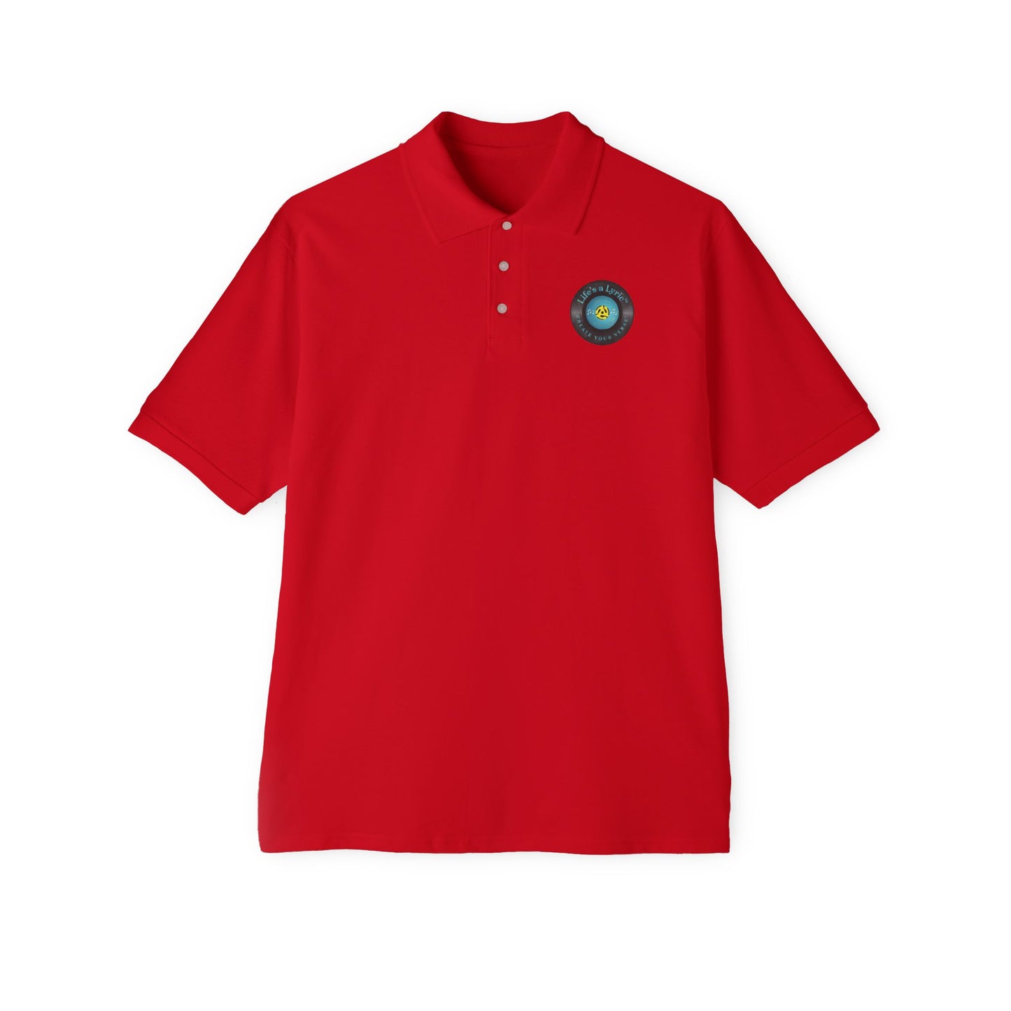 Life’s a Lyric™ Create Your Verse™ Men's 100% Cotton Polo Shirt