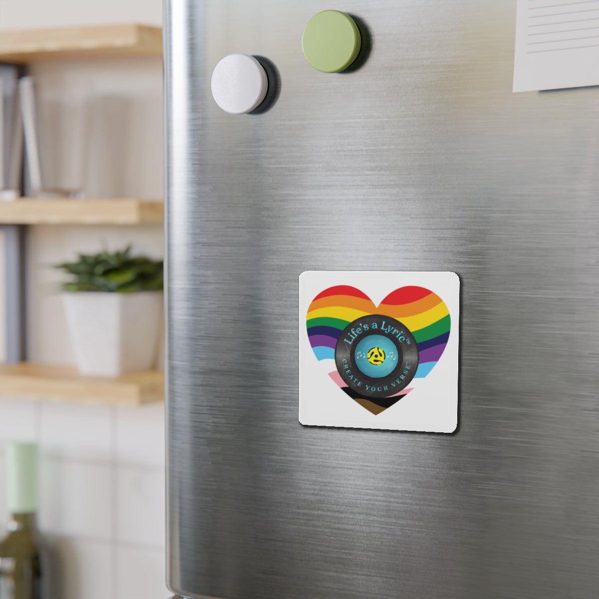 Life’s a Lyric™ Create Your Verse™ Colorful Heart-Shaped Die-Cut Magnet