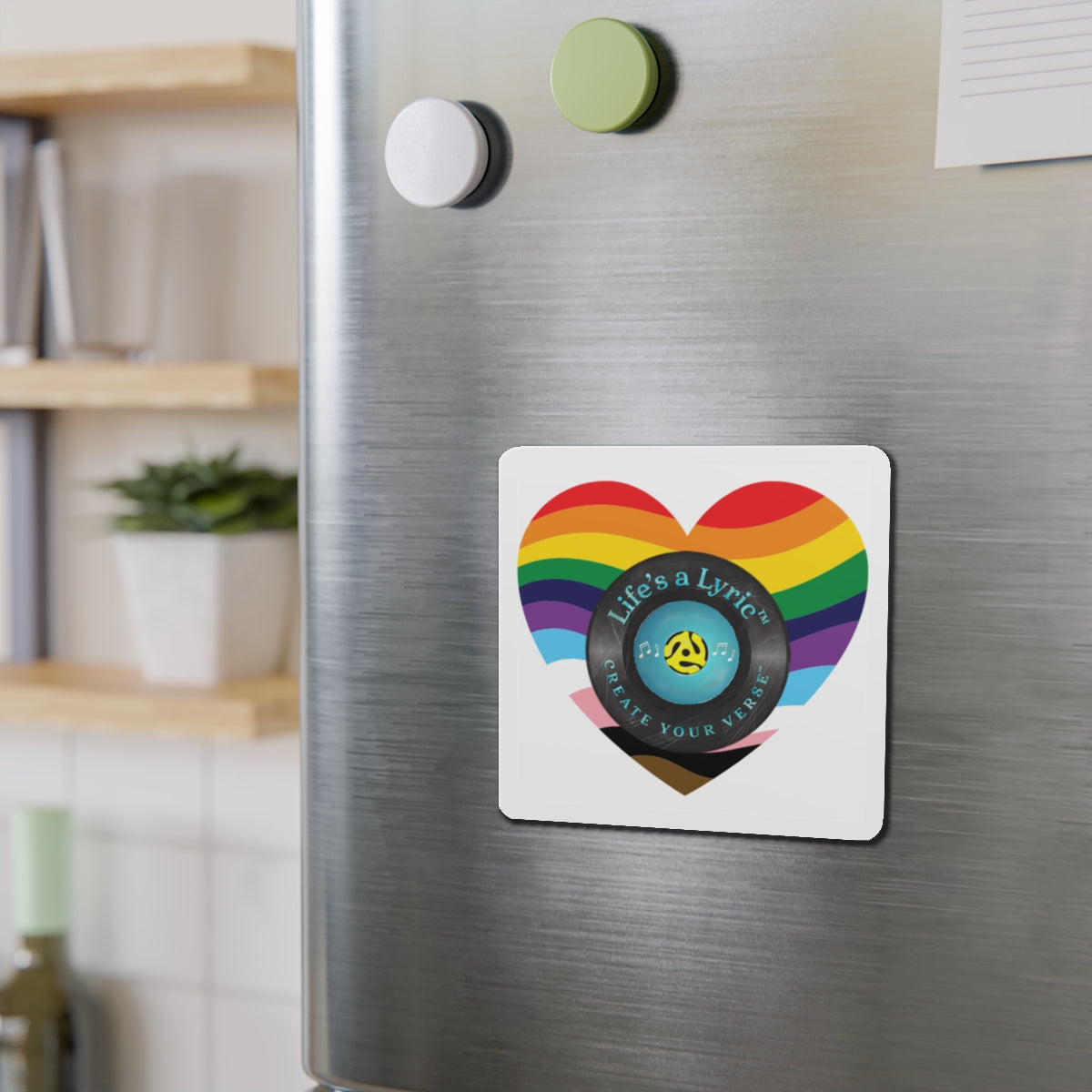Life’s a Lyric™ Create Your Verse™ Colorful Heart-Shaped Die-Cut Magnet