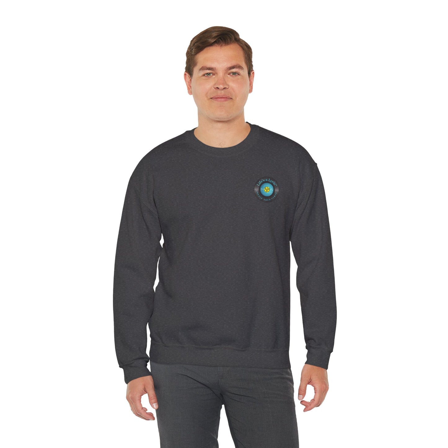 Life's a Lyric Crewneck Sweatshirt - Unisex Heavy Blend™