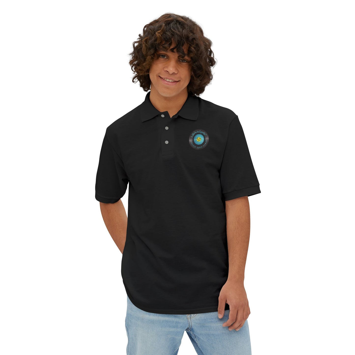 Life’s a Lyric™ Create Your Verse™ Men's 100% Cotton Polo Shirt