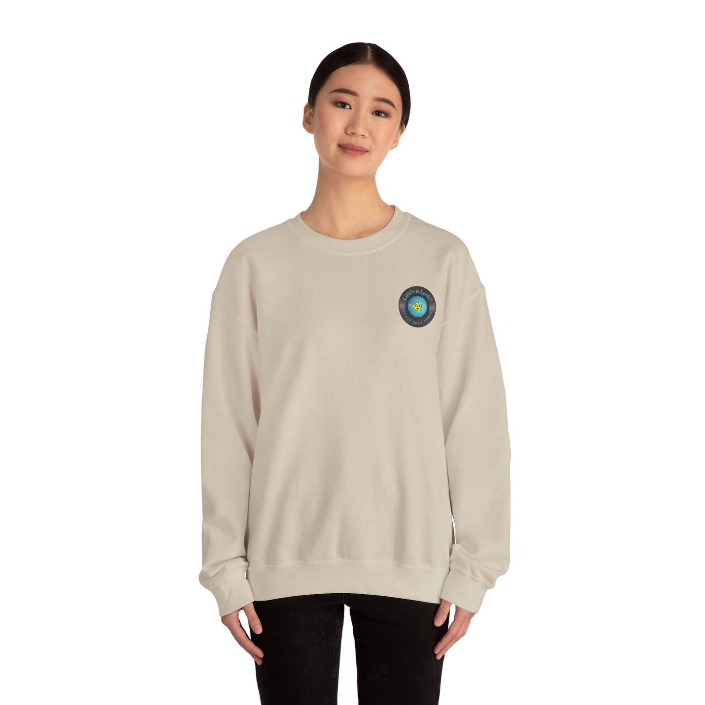 Life's a Lyric Crewneck Sweatshirt - Unisex Heavy Blend™