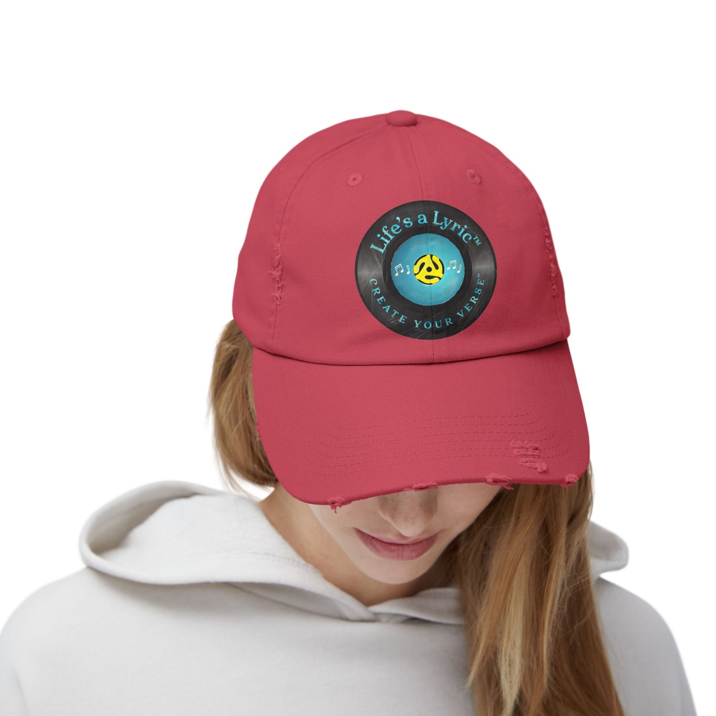 Life’s a Lyric™ Create Your Verse™ Unisex Distressed Cap