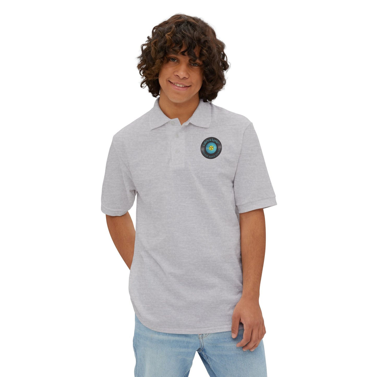 Life’s a Lyric™ Create Your Verse™ Men's 100% Cotton Polo Shirt