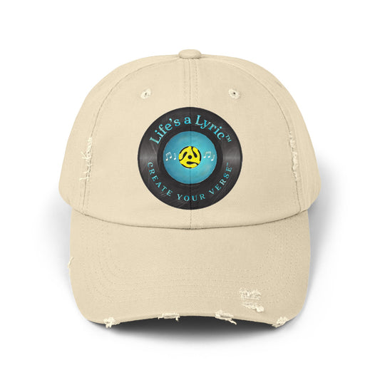 Life’s a Lyric™ Create Your Verse™ Unisex Distressed Cap