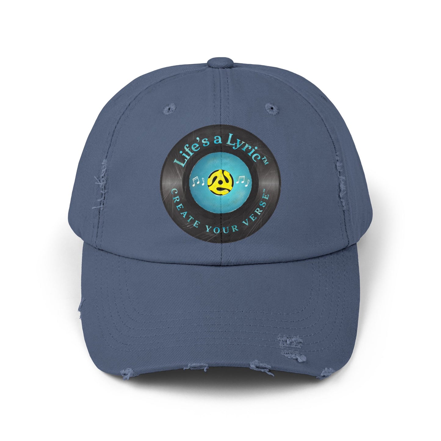 Life’s a Lyric™ Create Your Verse™ Unisex Distressed Cap