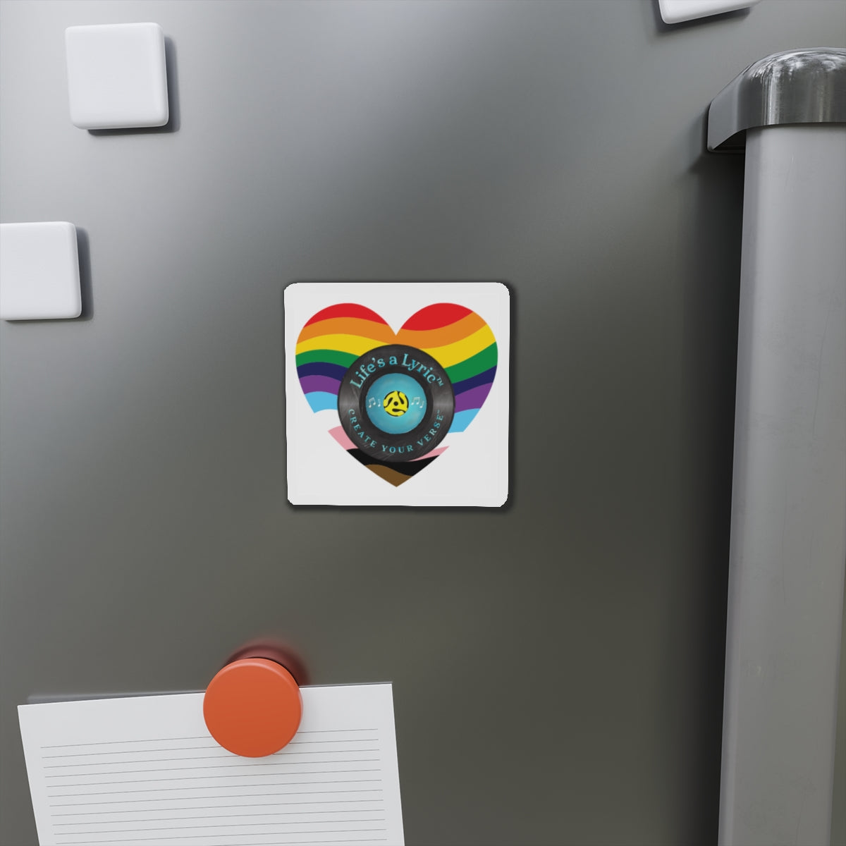 Life’s a Lyric™ Create Your Verse™ Colorful Heart-Shaped Die-Cut Magnet