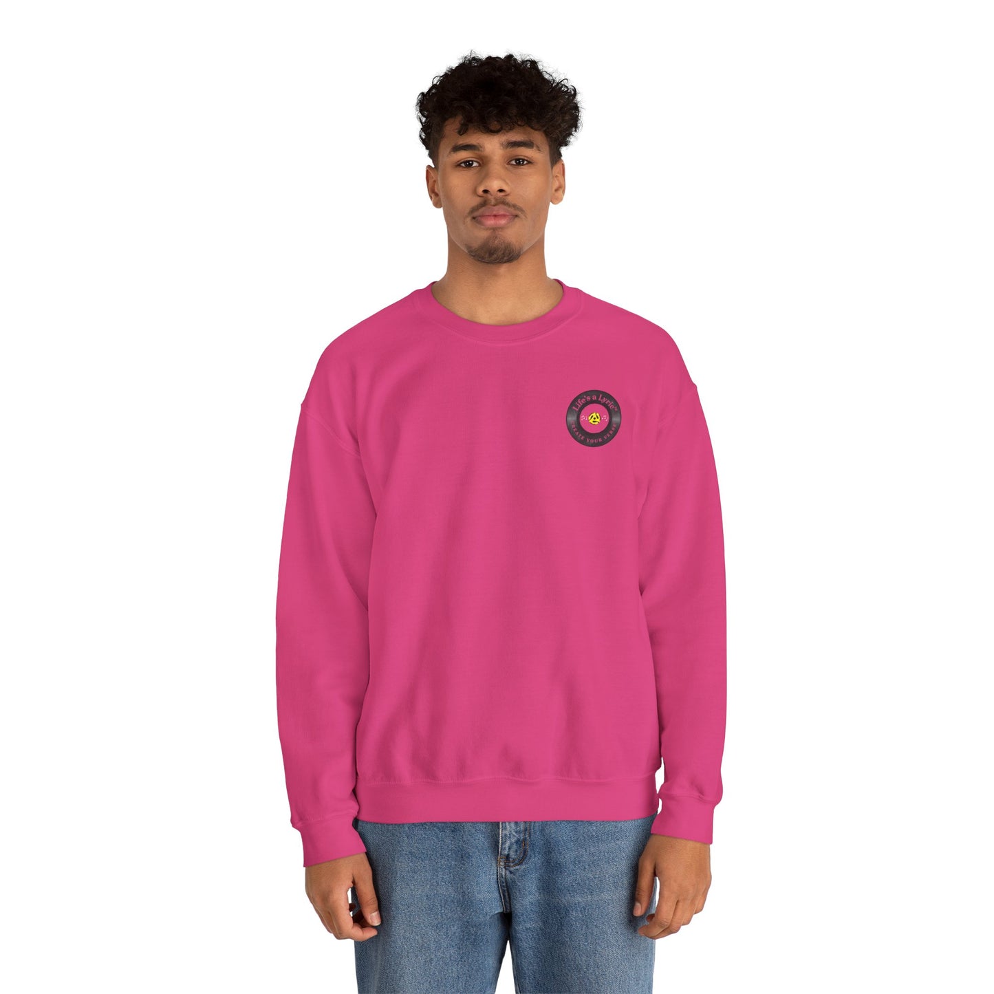 Life's a Lyric Crewneck Sweatshirt - Unisex Heavy Blend™