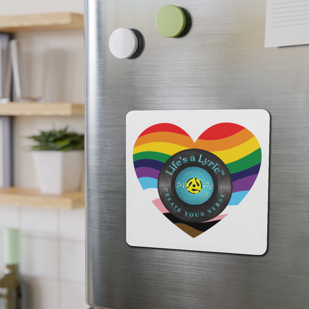 Life’s a Lyric™ Create Your Verse™ Colorful Heart-Shaped Die-Cut Magnet
