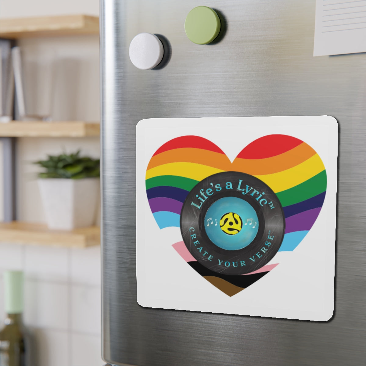 Life’s a Lyric™ Create Your Verse™ Colorful Heart-Shaped Die-Cut Magnet