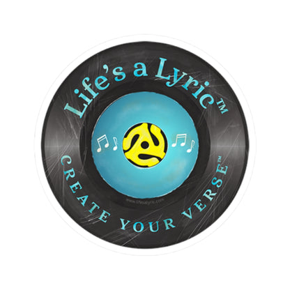 Life’s a Lyric™ Distressed Kiss-Cut Stickers - Create Your Verse Vinyl Decals