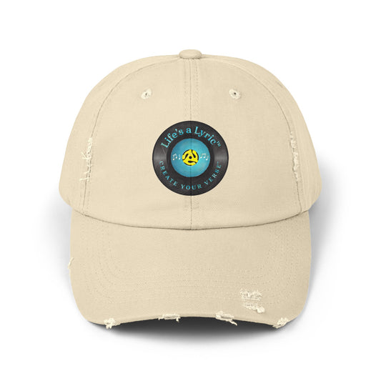 Life’s a Lyric™ Create Your Verse™ Unisex Distressed Cap
