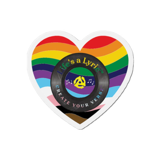 Life’s a Lyric™ Create Your Verse™ Colorful Heart-Shaped Die-Cut Magnet