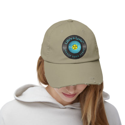 Life’s a Lyric™ Create Your Verse™ Unisex Distressed Cap
