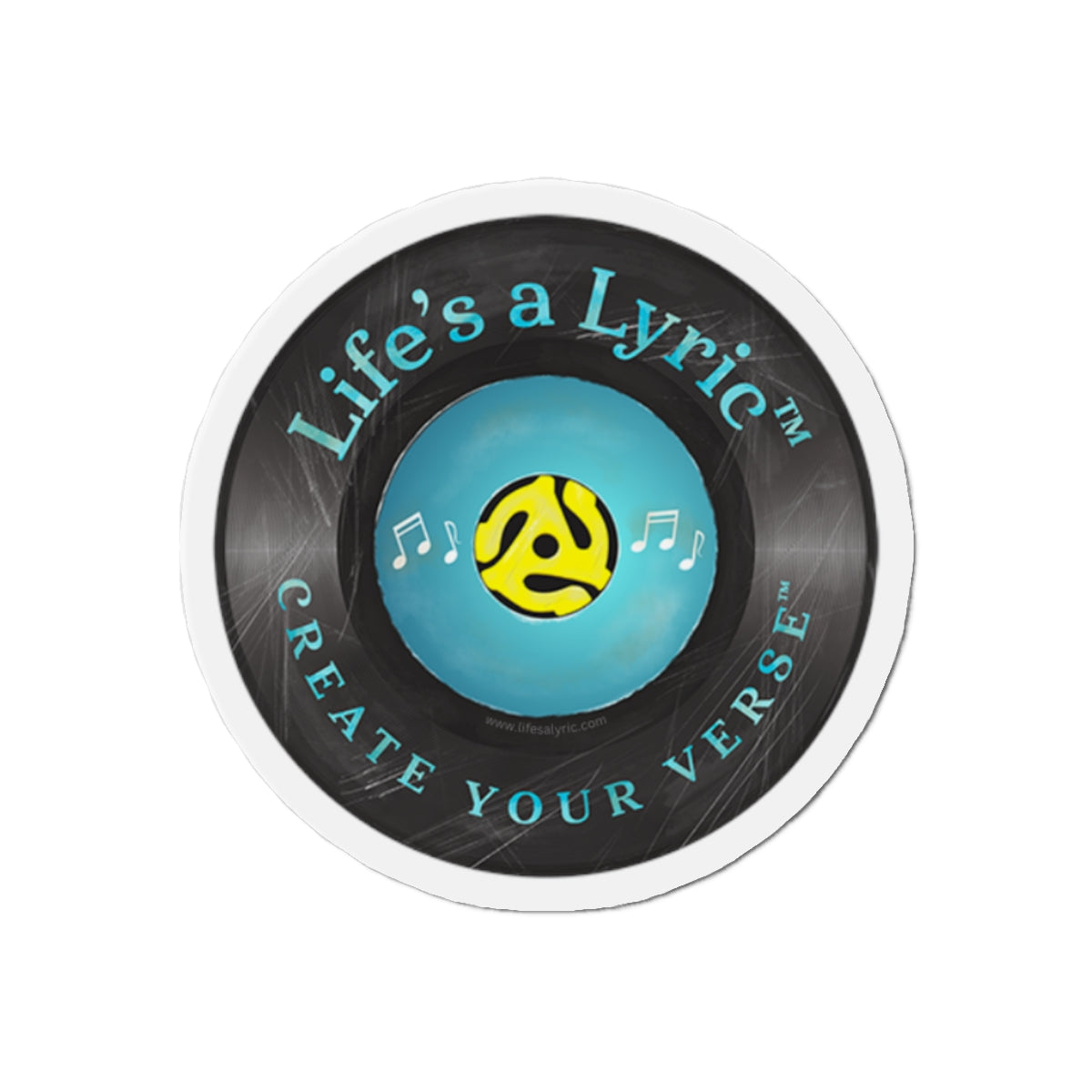 Life’s a Lyric™ - Distressed Die-Cut Magnet - Life's a Lyric - Create Your Verse
