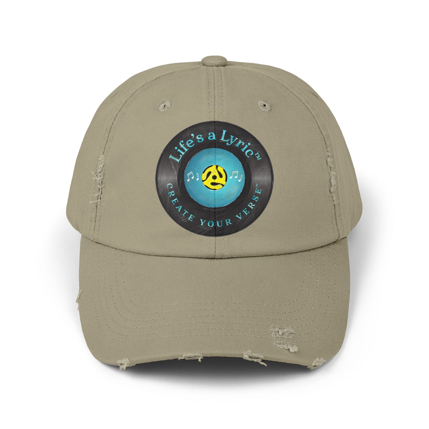 Life’s a Lyric™ Create Your Verse™ Unisex Distressed Cap