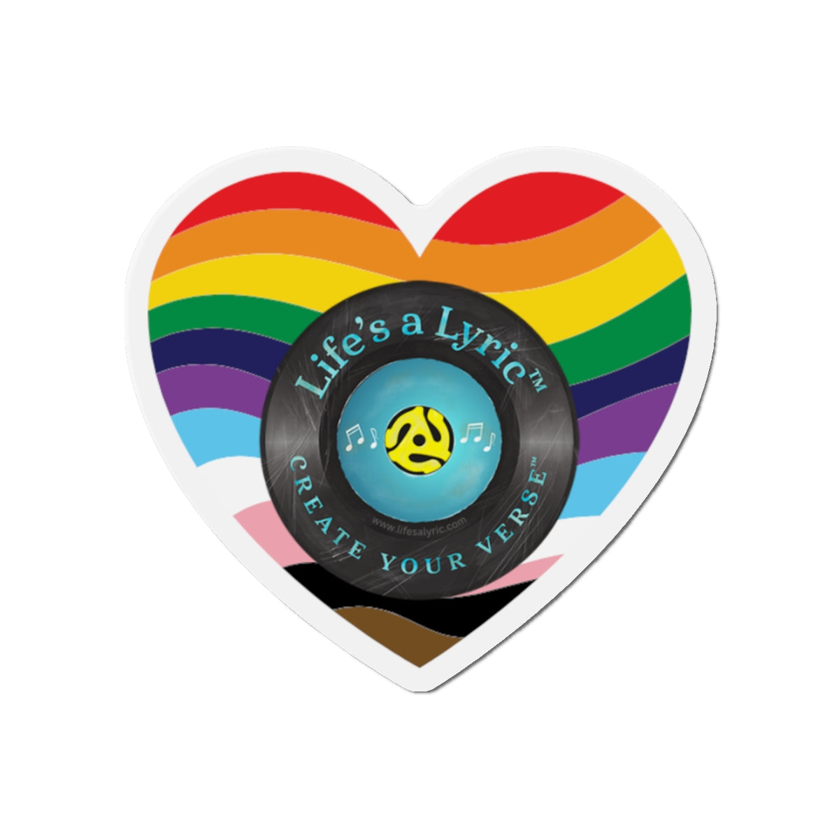Life’s a Lyric™ Create Your Verse™ Colorful Heart-Shaped Die-Cut Magnet