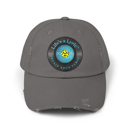 Life’s a Lyric™ Create Your Verse™ Unisex Distressed Cap
